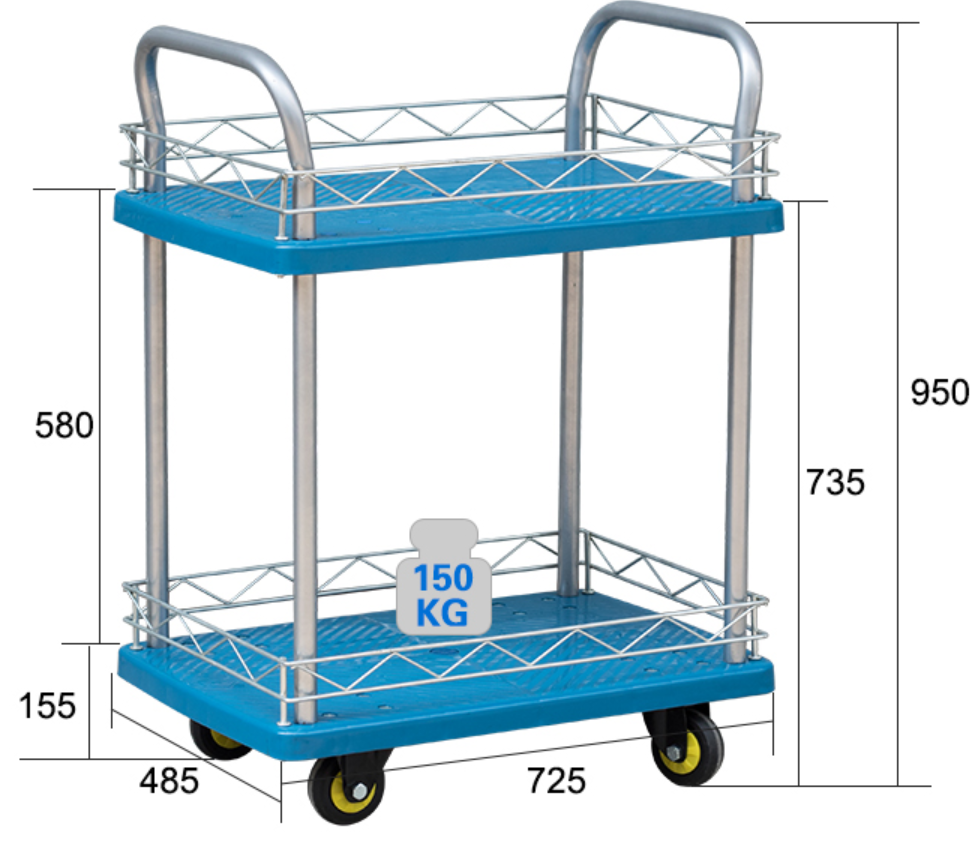 150kg雙層手推車(chē)